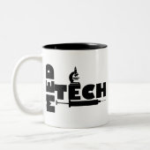 MED TECH MICROSCOPE SPUIT LOGO TWEEKLEURIGE KOFFIEMOK (Links)