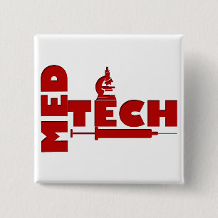 MED-TECH MICROSCOPE-SPUIT (MEDISCHE TECHNOLOGIE) VIERKANTE BUTTON 5,1 CM