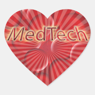 Med Tech STARBURST LOGO Hart Sticker