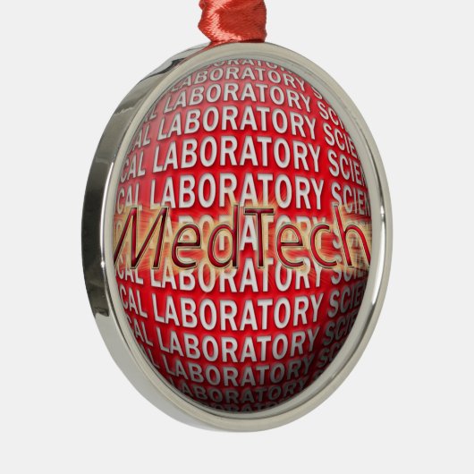 Med Tech STARBURST LOGO Metalen Ornament (Rechts)