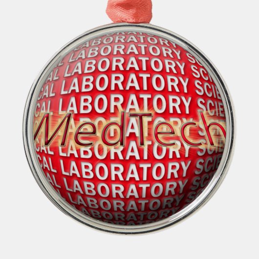 Med Tech STARBURST LOGO Metalen Ornament (Voorkant)