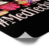 Med Tech Women Coffee Lovers Funny Valentine's Day Poster (Hoek)