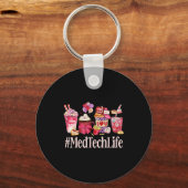 Med Tech Women Coffee Lovers Funny Valentine's Day Sleutelhanger (Voorkant)