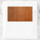 Med Wood Graan Rechthoekige Sticker (Tas)