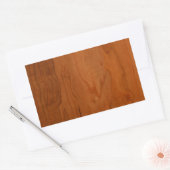 Med Wood Graan Rechthoekige Sticker (Envelop)