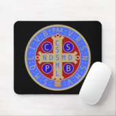 Meda van St. Benedict Mousepad Muismat (Met muis)
