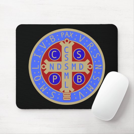 Meda van St. Benedict Mousepad Muismat (Met muis)