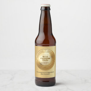 Medaille Aangepast 3D Realistisch Bewerkbaar Folie Bier Etiket