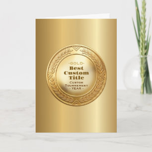 Medaille Aangepast 3D Realistisch Bewerkbaar Folie Kaart
