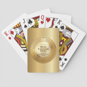 Medaille Aangepast 3D Realistisch Bewerkbaar Folie Pokerkaarten