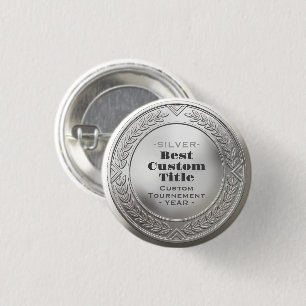 Medaille Aangepast 3D Realistisch Bewerkbaar Folie Ronde Button 3,2 Cm