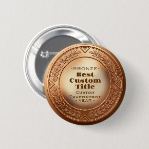 Medaille Aangepast 3D Realistisch Bewerkbaar Folie Ronde Button 5,7 Cm