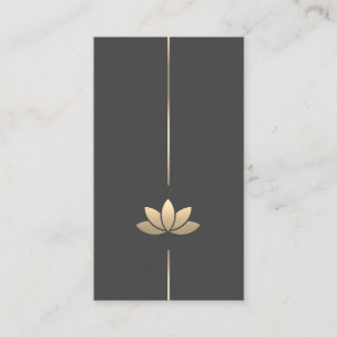 Medaille Gold Lotus Flower Visitekaartje