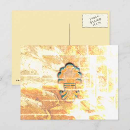 medaille in  stijl briefkaart (Voorkant / Achterkant)