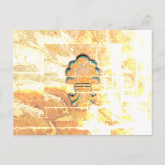 medaille in  stijl briefkaart (Voorkant)