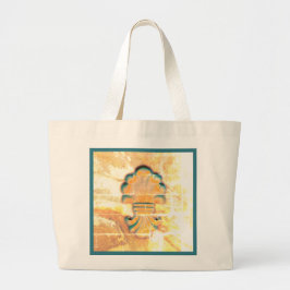 medaille in  stijl grote tote bag