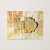 medaille in stijl legpuzzel (Horizontaal)