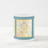 medaille in  stijl matglas koffiemok (Center)