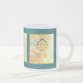 medaille in stijl matglas koffiemok