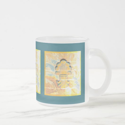 medaille in  stijl matglas koffiemok (Rechts)