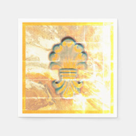 medaille in  stijl servet