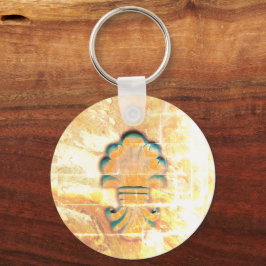 medaille in stijl sleutelhanger