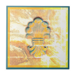 medaille in  stijl tegeltje