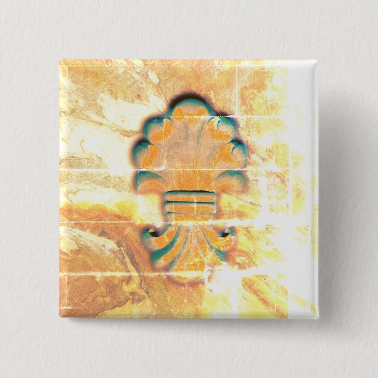 medaille in  stijl vierkante button 5,1 cm (Voorkant)