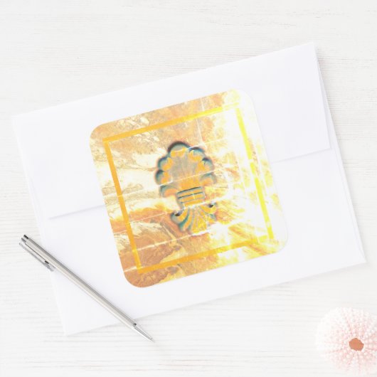 medaille in  stijl vierkante sticker (Envelop)