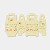 Medaille Katten en Bloemen Verjaardagsfeestje Bedankdoosjes (Uitgevouwen)