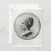 Medaille met Sophie Germain Briefkaart (Voorkant / Achterkant)