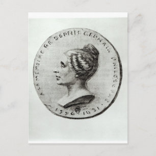 Medaille met Sophie Germain Briefkaart