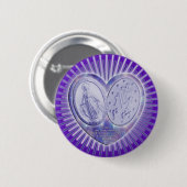 medaille miraculeuse / Wunderbare Medaille | lila Ronde Button 5,7 Cm (Voorkant /achterkant)