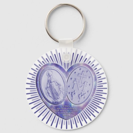 medaille miraculeuse / Wunderbare Medaille Sleutelhanger (Voorkant)