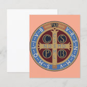 Medaille van de Heilige Benedictus (Voorkant / Achterkant)