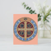 Medaille van de Heilige Benedictus (Staand voorkant)