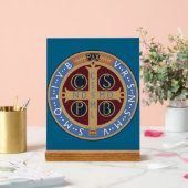 Medaille van de Heilige Benedictus Acryl Bord (Huwelijk)