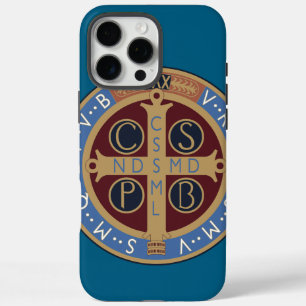 Medaille van de Heilige Benedictus iPhone 16 Pro Max Hoesje