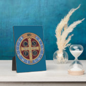 Medaille van de Heilige Benedictus Fotoplaat (Zijkant)