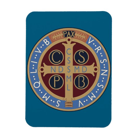 Medaille van de Heilige Benedictus Magneet (Verticaal)