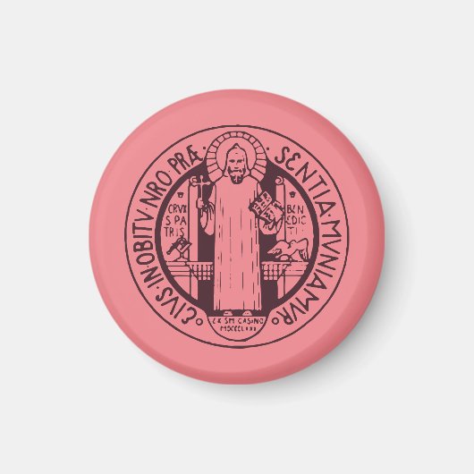 Medaille van de Heilige Benedictus Magneet (Voorkant)