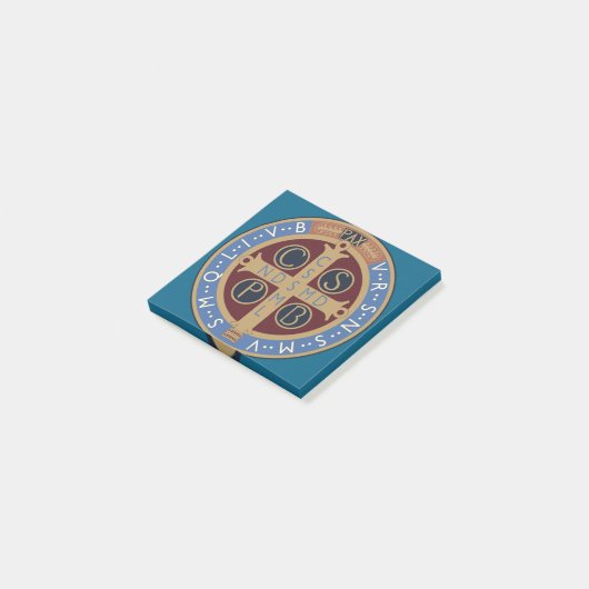 Medaille van de Heilige Benedictus Post-it® Notes (Schuin)