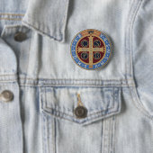 Medaille van de Heilige Benedictus Ronde Button 5,7 Cm (In situ)