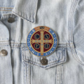 Medaille van de Heilige Benedictus Ronde Button 7,6 Cm (In situ)
