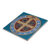 Medaille van de Heilige Benedictus Tegeltje (Zijkant)