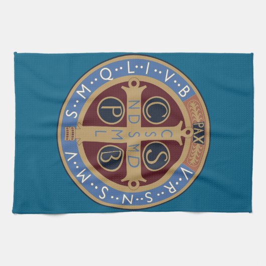 Medaille van de Heilige Benedictus Theedoek (Horizontaal)