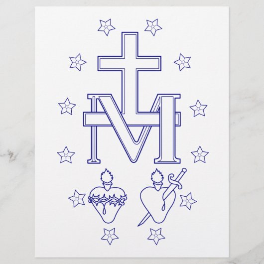 Medaille van Onze Lieve Vrouw van Genade Flyer (Voorkant)