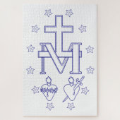 Medaille van Onze Lieve Vrouw van Genade Legpuzzel (Verticaal)