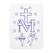 Medaille van Onze Lieve Vrouw van Genade Magneet (Verticaal)