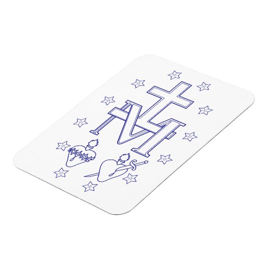 Medaille van Onze Lieve Vrouw van Genade Magneet (Linkerzijde)